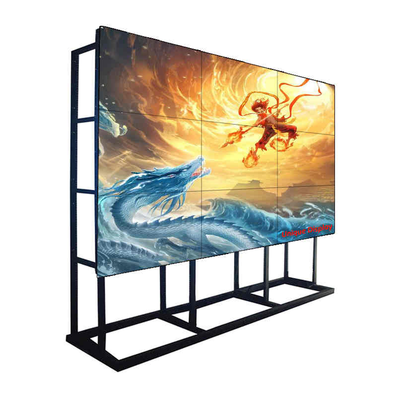 55 tolli 0.88mm bezel 700 NIT LG LCD Video Walls System Monitor Display for Command Center, Shopping Mall, Chain Store kontrollruum